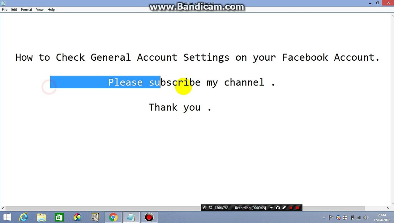 How to Check General Account Settings on your Facebook Account