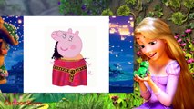Peppa Pig English Rapunzel Inside Out Coloring Pages For Kids Cartoons 2016 DIY TOYS & GAMES