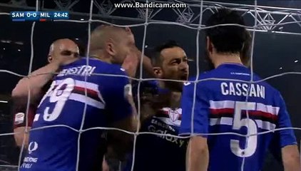 SAMPDORIA vs AC MILAN GOAL DISALLOWED FOR SAMPDORIA (0:0)  17.04.2016