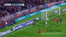 اهداف مباراة برشلونة وفالنسيا 1-2 شاشة كاملة هدف ايفان راكيتش 17-04-2016 الدوري الاسباني HD