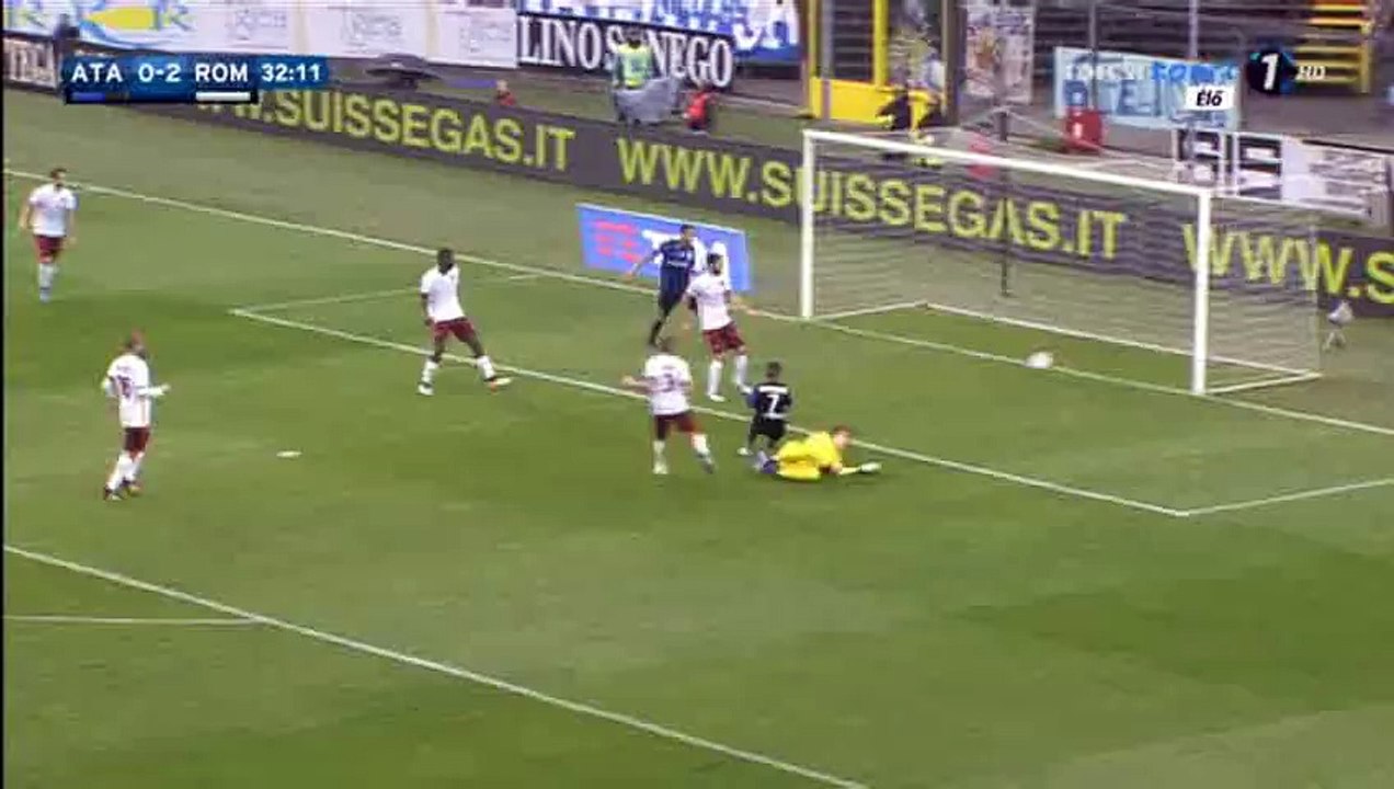 Marco D'Alessandro Goal HD - Atalanta 1-2 AS Roma - 17-04-2016