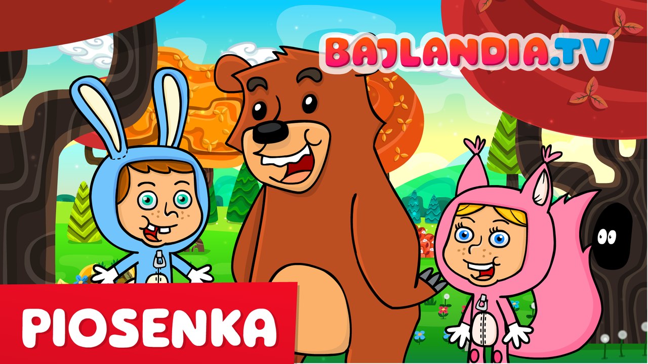 Piosenka dla dzieci "Stary niedźwiedź mocno śpi" / animowany teledysk / bajlandia.tv