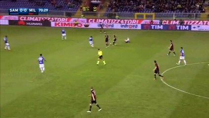 Carlos Bacca Goal - Sampdoria 0-1 AC Milan - 17.04.2016