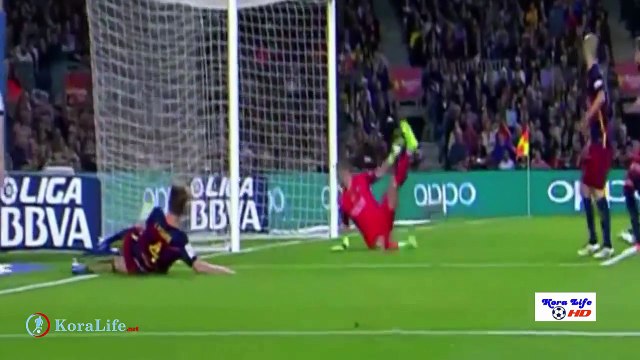 اهداف مباراة برشلونة وفالنسيا 1-2 الاهداف كاملة اهداف فالنسيا وبرشلونة - رؤوف خليف
