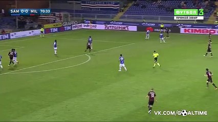 Carlos Bacca Goal HD - Sampdoria 0-1 AC Milan - 17-04-2016