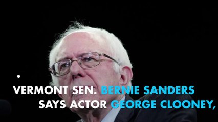 Sanders: Clooney is backing the wrong horse
