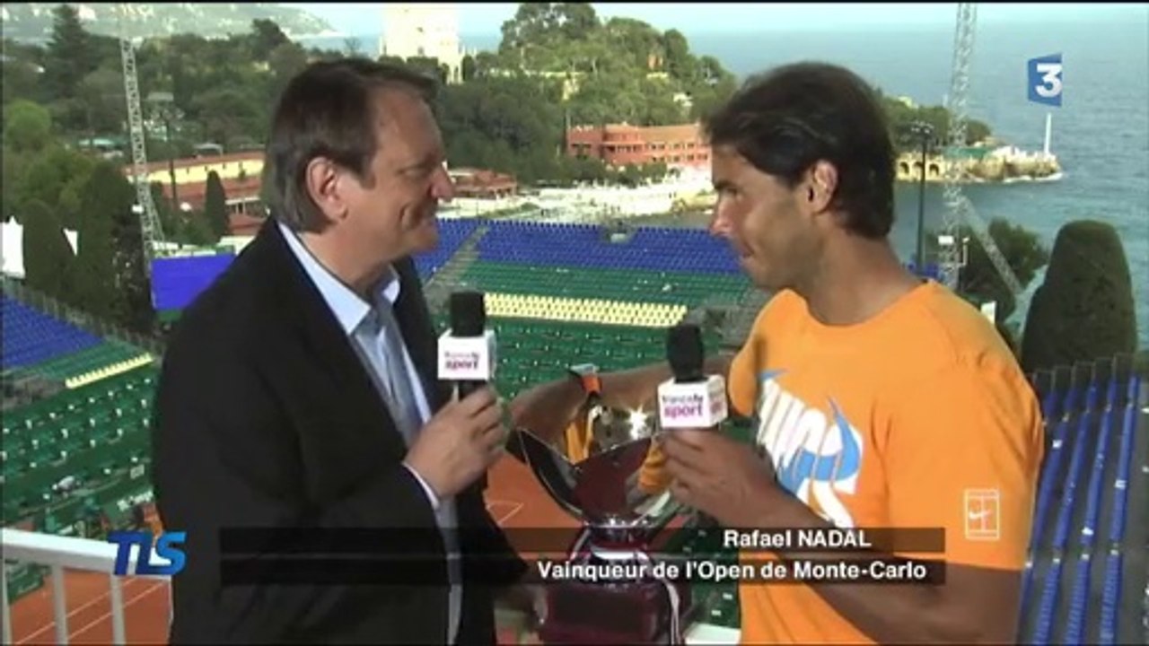 Rafael Nadal Interview for FranceTV after his victory in Monte Carlo 2016
