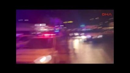 Düğün Konvoyundaki Servis Minibüsü Takla Attı