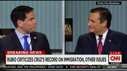Rubio, Cruz exchange over immigration