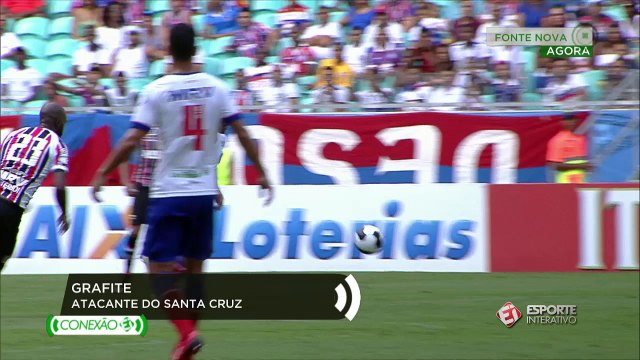 Grafite fala sobre seu gol na vitória do Santa Cruz sobre o Bahia