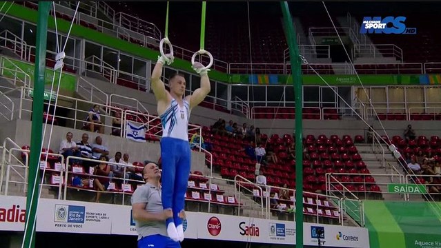 Igor RADIVILOV (UKR) Rings - Andrii SIENICHKIN (UKR) PH - Rio Test Event 2016 TF/Qual