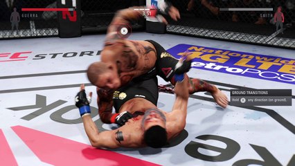 PvP Online UFC2 Beat him up on the ground till he gives up his neck