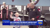Boy Fighting Cancer Honored as Superhero by Local Cops
