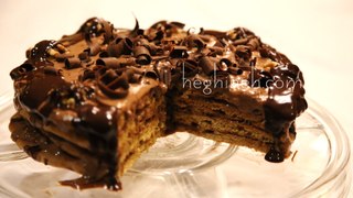 Chocolate Cream Honey Cake Recipe - Cake Honeymoon - Heghineh Cooking Show