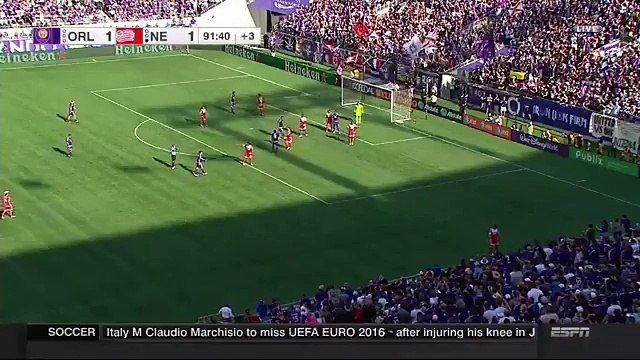 Kevin Molino Goal - Orlando City SC 2-1 New England Revolution - 17-04-2016 MLS