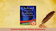 PDF  Oxford Essential Italian Dictionary Download Online