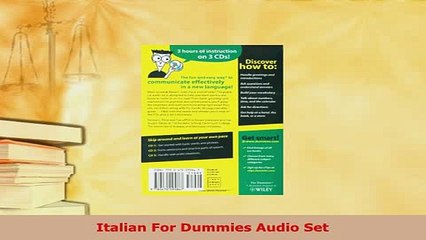 PDF  Italian For Dummies Audio Set Download Online