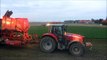 New Holland TM 155 en Massey Ferguson 7480 wortelen rooien - Defour uit Ardooie