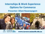 Finding Internships and Work Experience for Business & Economics Students