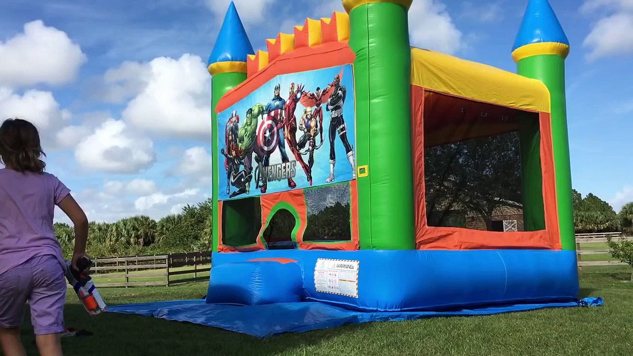Roll up the castle bounce house