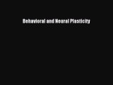 [PDF] Behavioral and Neural Plasticity [Download] Online