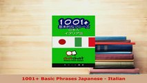 PDF  1001 Basic Phrases Japanese  Italian Read Online