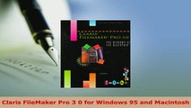 PDF  Claris FileMaker Pro 3 0 for Windows 95 and Macintosh Download Online