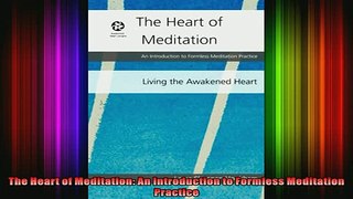Read  The Heart of Meditation An Introduction to Formless Meditation Practice  Full EBook