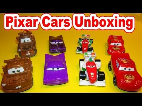 Pixar Cars New Cars Unboxing Lightning McQueen, Mater, Ranmone and Francesco Bernoulli