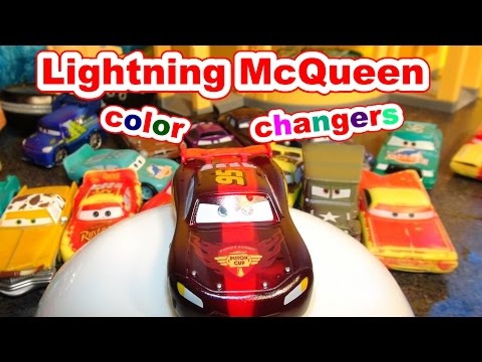 Pixar Cars Unboxing New Lightning McQueen Color Changer with Mater Doc Ramone and more
