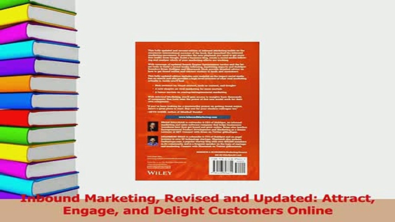 PDF  Inbound Marketing Revised and Updated Attract Engage and Delight Customers Online  Read Online