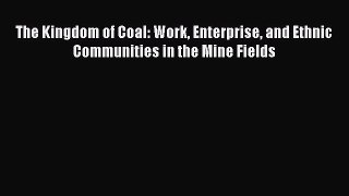 [Read Book] The Kingdom of Coal: Work Enterprise and Ethnic Communities in the Mine Fields