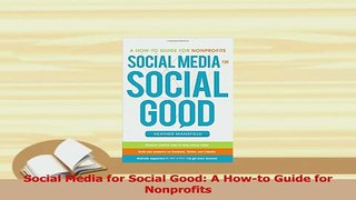 Read  Social Media for Social Good A Howto Guide for Nonprofits Ebook Free