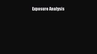 [Read Book] Exposure Analysis  EBook
