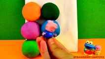 Giant Play Doh - Shopkins Cookie Monster Peppa Pig Toy Story MLP - Surprise Eggs
