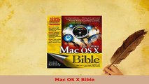 PDF  Mac OS X Bible Download Online