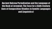 Read Ancient Hebrew Periodization and the Language of the Book of Jeremiah: The Case for a