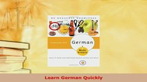 PDF  Learn German Quickly Download Online