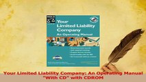 Read  Your Limited Liability Company An Operating Manual With CD with CDROM PDF Online
