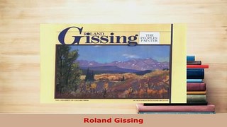 PDF  Roland Gissing PDF Full Ebook