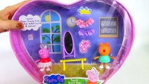 Peppa Pig e Candy Fazendo Ballet em Português. Peppa Ballet Bag Toys Juguetes Brinquedos