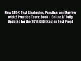 Read New GED® Test Strategies Practice and Review with 2 Practice Tests: Book + Online â Fully