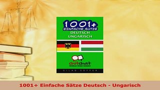 PDF  1001 Einfache Sätze Deutsch  Ungarisch Download Full Ebook
