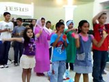 Apresentação das crianças da igreja assembléia em Jaguariaíva