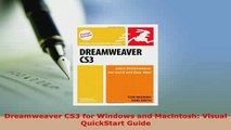 PDF  Dreamweaver CS3 for Windows and Macintosh Visual QuickStart Guide Download Online