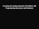 [Download PDF] Cracking the Coding Interview 6th Edition: 189 Programming Questions and Solutions