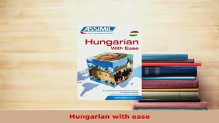PDF  Hungarian with ease Download Full Ebook