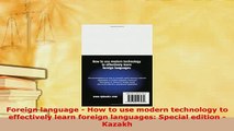 PDF  Foreign language  How to use modern technology to effectively learn foreign languages Read Online