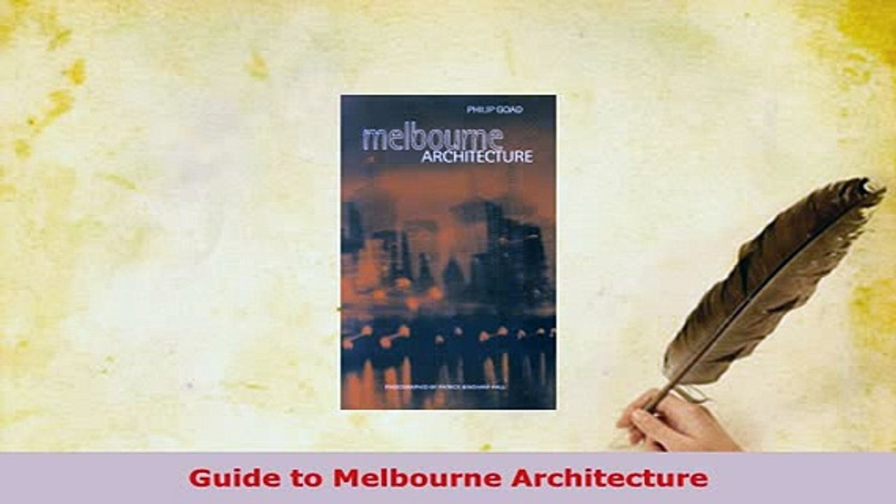 PDF  Guide to Melbourne Architecture Download Online