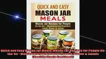 Free PDF Downlaod  Quick and Easy Mason Jar Meals Mason Jar Recipes for People OntheGo  Mouthwatering  DOWNLOAD ONLINE